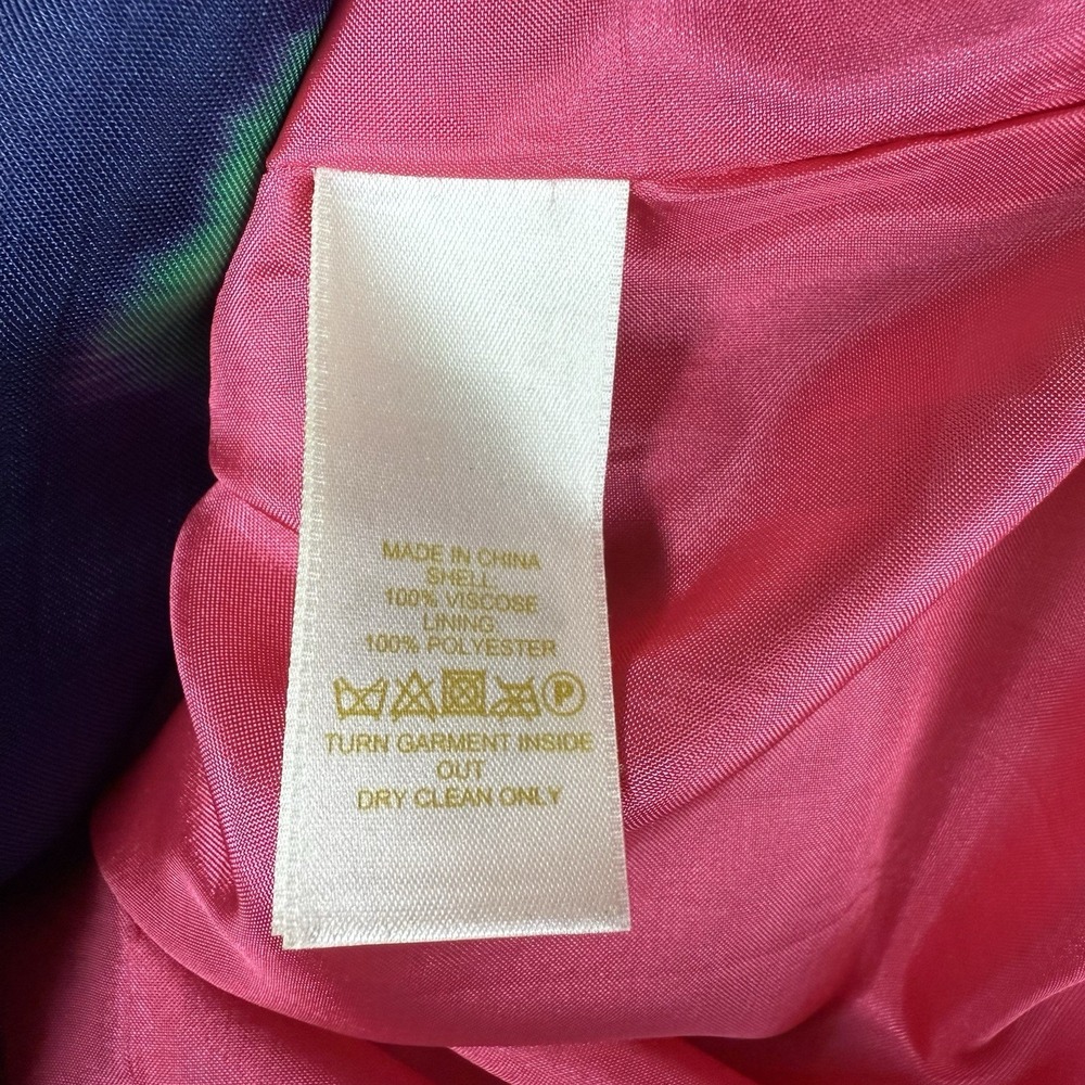 Kate Spade Shift Dress Pink Watercolor Print-V Neck-Sleeveless 2 Designer Preppy - Picture 5 of 7